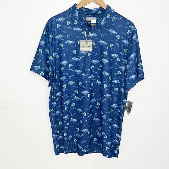 Mens PGA Tour Polo Shirt Size Large - Picture 1 of 7